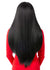 veena nutique long straight half wig back